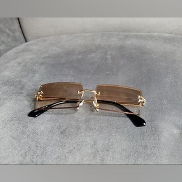 Charlotte Vibes Clear Lens Fashion Glasses - Gold Frame” - Picture 2 of 6